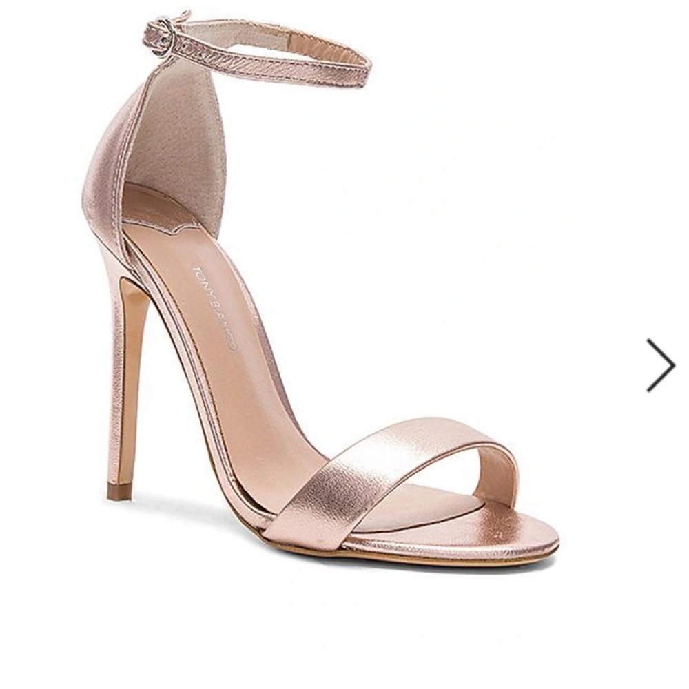 Tony Bianco KARVAN HEEL IN ROSE GOLD METALLIC
